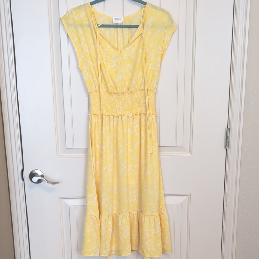 Sienna Sky Yellow Midi Dress